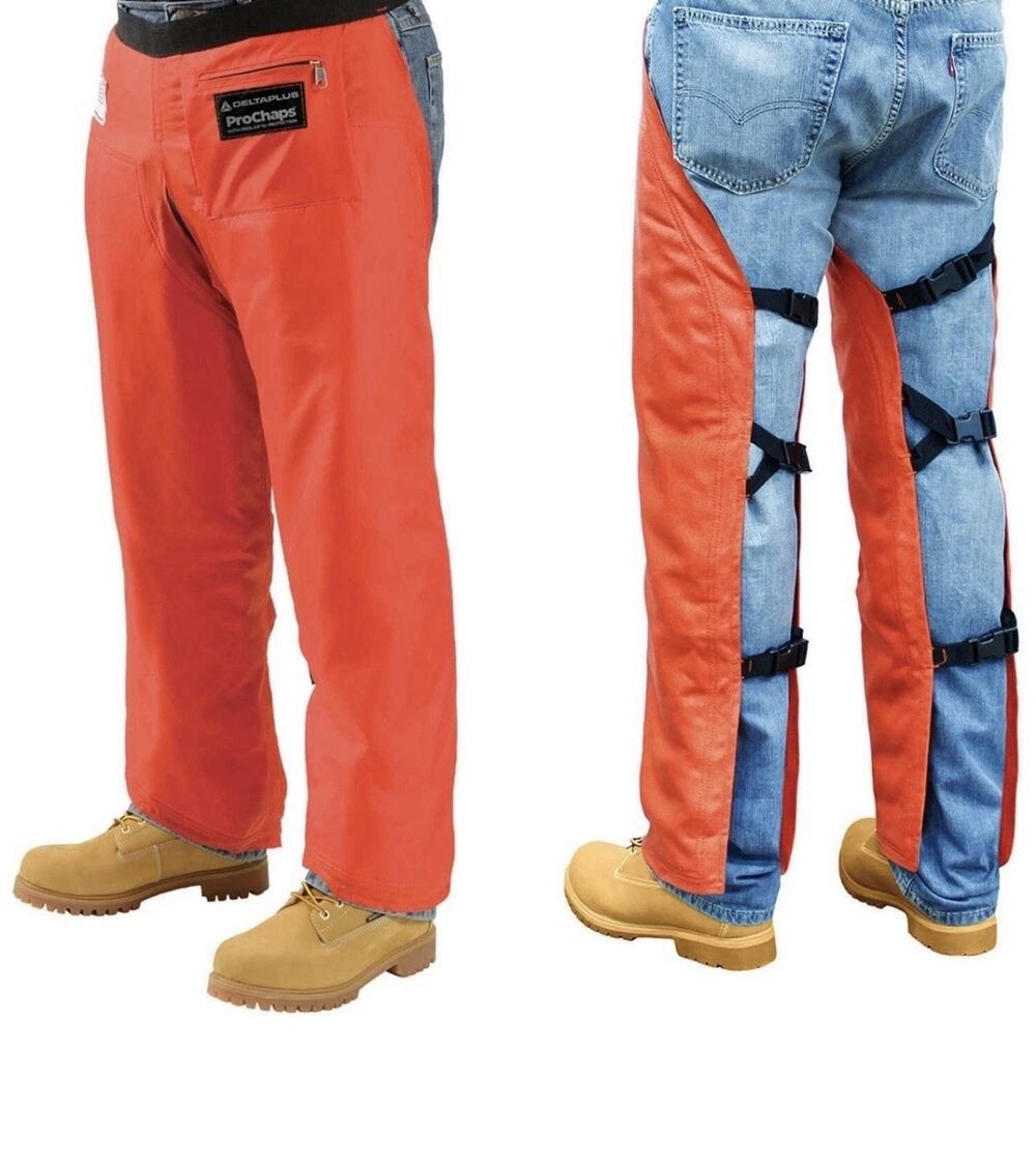 Elvex Unisex Adult ProChaps Chain Saw Leg Protection 36" Chaps Orange JE-9036
